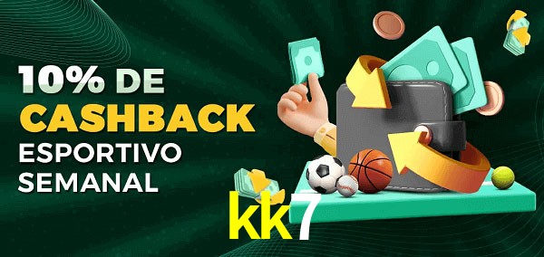 10% de bônus de cashback na kk7